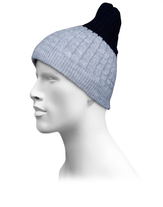 Unisex acrylic  self Designer Cap grey 